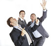 Foto: crazy businessmen dancing crazy businessmen dancing