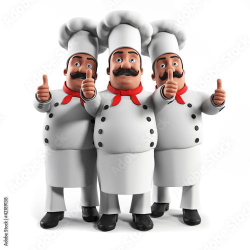 Illustration: 3d rendered illustration of a kitchen chef 3d rendered illustration of a kitchen chef