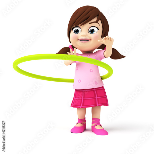Illustration: 3d rendered illustration of a little girl 3d rendered illustration of a little girl