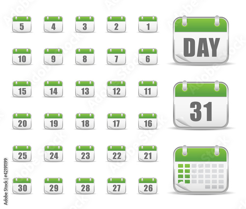 Vector: Website icons, calendar icons, icons Set, web buttons Website icons, calendar icons, icons Set, web buttons