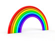 Abstract colorful rainbow isolated on white background