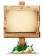 Wooden sign