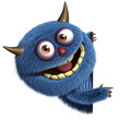 blue furry alien