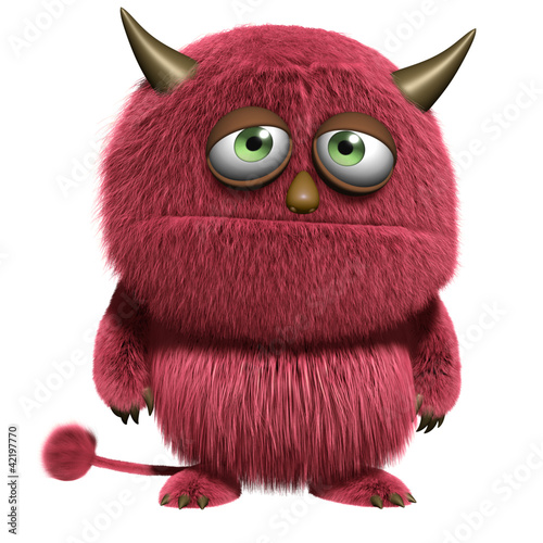 Photo: red hairy alien red hairy alien