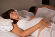 Pregnant woman unable to sleep