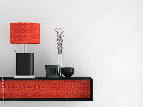 Ilustración: Living room furniture. Interior design. Living room furniture. Interior design.