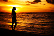 woman on beach