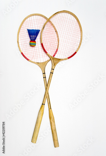 Foto: Two rackets for badminton Two rackets for badminton