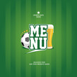 Vettoriale: Sports Bar Menu card design template. Sports Bar Menu card design template.