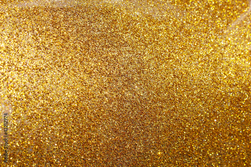 Photo: Golden Christmas Background Golden Christmas Background