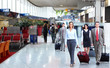 Group of business people at the airport.