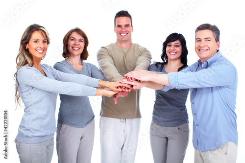 Foto: Group of happy people. Group of happy people.