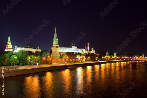 Foto: Moscow Kremlin in night. Russia Moscow Kremlin in night. Russia