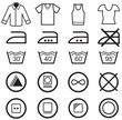 Vector: Set of washing symbols Set of washing symbols
