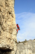 Climber on the wall.