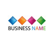 Abstract Rainbow Logo, vector