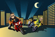 Motorcycle racers