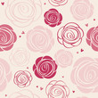 Vektor: seamless roses pattern seamless roses pattern