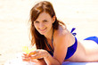 Photo: Woman with drink Woman with drink