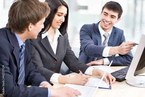 Photo: Business people with computer Business people with computer