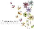 Beautiful flower card