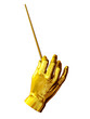 Illustrazione: Gesture of a conductor-hand position Gesture of a conductor-hand position