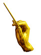 Illustrazione: Gesture of a conductor-hand position Gesture of a conductor-hand position