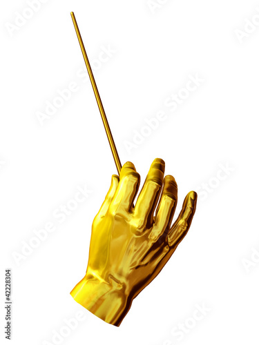 Illustration: Gesture of a conductor-hand position Gesture of a conductor-hand position