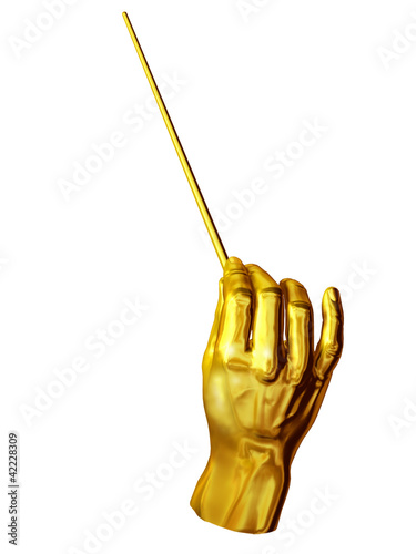 Illustration: Gesture of a conductor-hand position Gesture of a conductor-hand position