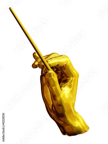 Illustration: Gesture of a conductor-hand position Gesture of a conductor-hand position