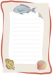 Vector: Menu page layout with pictures of fish Menu page layout with pictures of fish