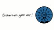 Prüfplakette HU, rollend, Sicherheit geht vor!