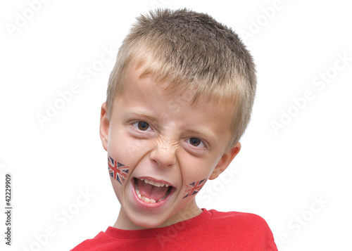 Foto: seven year old boy with union jack tattoos seven year old boy with union jack tattoos
