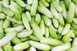 Photo: Cucumbers bunched together for sale at market Cucumbers bunched together for sale at market