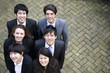 Happy multi ethnic business group