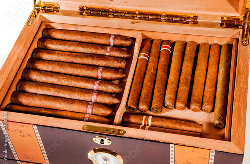 Photo: Cigars in humidor Cigars in humidor