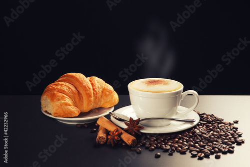 Photo: cappuccino e brioches cappuccino e brioches