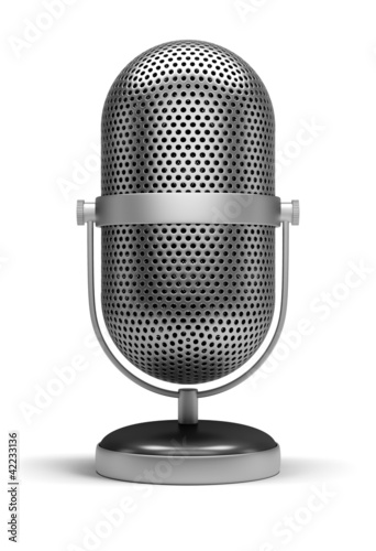 Illustration: retro microphone retro microphone