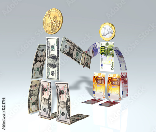Photo: money men shaking hands money men shaking hands