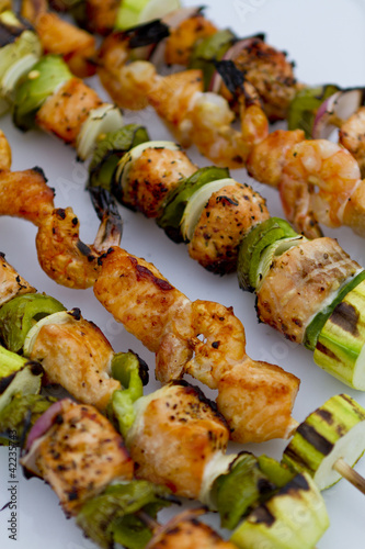 Photo: Salmon Fish Skewers Salmon Fish Skewers