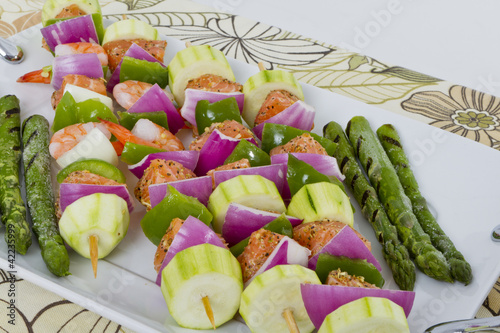 Photo: Seafood Skewers are Ready to cook. Seafood Skewers are Ready to cook.