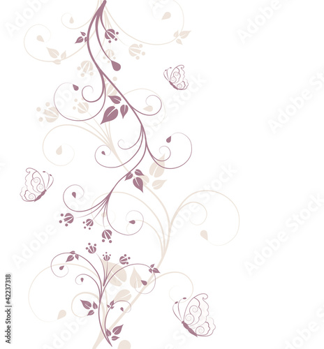 Vector: Beautiful, abstract floral background Beautiful, abstract floral background