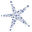 Illustration: Weihnachtsstern blau Weihnachtsstern blau