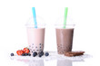 Beerenmix und Schokoladen Boba Tea