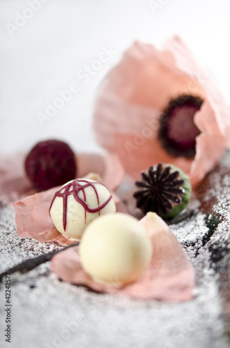 Photo: Pralinen mit Mohn und Vanille Pralinen mit Mohn und Vanille