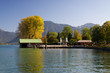Ufer Tegernsee Herbst Gelb Orange Blätter fallen