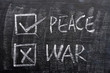 Peace and war