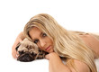 Mops mit Frauchen