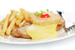 Schweinesteak Hawaii, Pommes frites