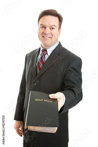Foto: Christian Man with Bible Christian Man with Bible
